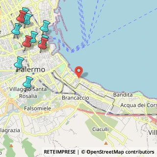 Mappa Ospedale Buccheri La Ferla, 90123 Palermo PA, Italia (3.85091)