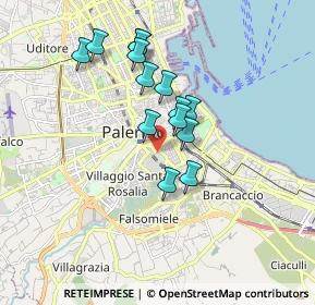 Mappa Oreto-Perez, 90127 Palermo PA, Italia (1.62143)