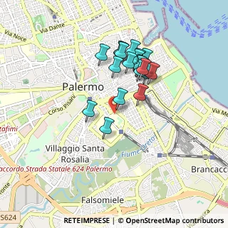 Mappa Oreto-Perez, 90127 Palermo PA, Italia (0.8575)