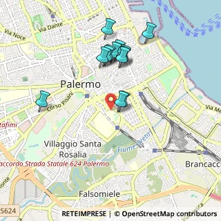 Mappa Oreto-Perez, 90127 Palermo PA, Italia (0.98462)