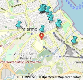 Mappa Oreto-Perez, 90127 Palermo PA, Italia (1.24143)
