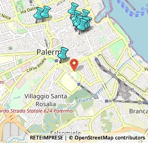 Mappa Oreto-Perez, 90127 Palermo PA, Italia (1.205)
