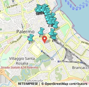 Mappa 90127 Palermo PA, Italia (1.0335)