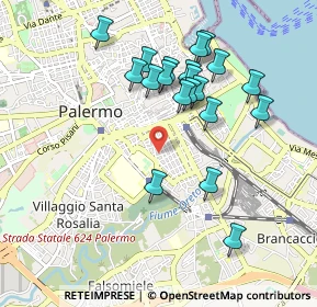 Mappa 90127 Palermo PA, Italia (1.018)