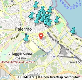Mappa 90127 Palermo PA, Italia (1.0355)