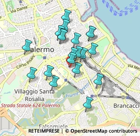Mappa 90127 Palermo PA, Italia (0.822)