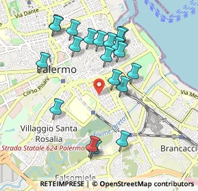 Mappa 90127 Palermo PA, Italia (1.063)
