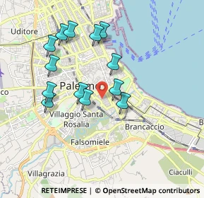 Mappa 90127 Palermo PA, Italia (1.93462)