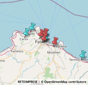 Mappa 90127 Palermo PA, Italia (13.83727)