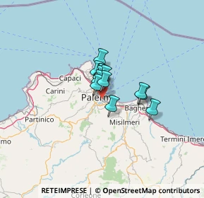 Mappa 90127 Palermo PA, Italia (7.05077)