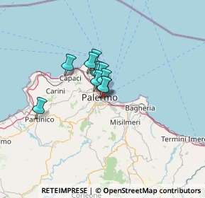 Mappa 90127 Palermo PA, Italia (7.55091)