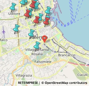 Mappa Via Giordano Alfonso, 90127 Palermo PA, Italia (2.7725)