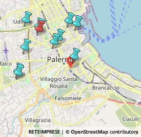 Mappa Via Giordano Alfonso, 90127 Palermo PA, Italia (2.53727)