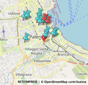 Mappa Via Giordano Alfonso, 90127 Palermo PA, Italia (1.73)