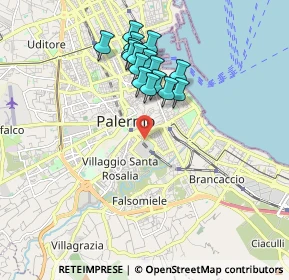 Mappa Via Giordano Alfonso, 90127 Palermo PA, Italia (1.81438)