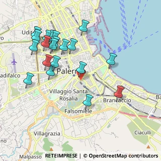 Mappa Via Giordano Alfonso, 90127 Palermo PA, Italia (2.398)