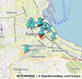 Mappa Via Liborio Giuffr_, 90127 Palermo PA, Italia (1.25071)