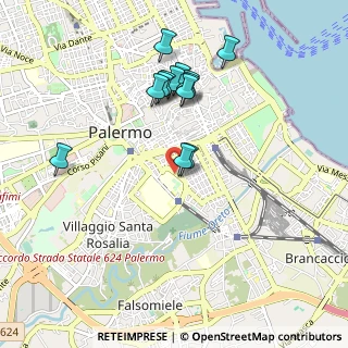 Mappa Via Liborio Giuffr_, 90127 Palermo PA, Italia (0.97923)