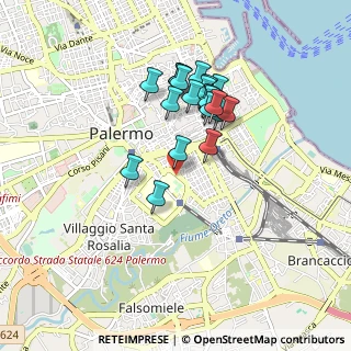 Mappa Via Liborio Giuffr_, 90127 Palermo PA, Italia (0.837)