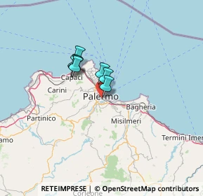 Mappa Via Monfenera, 90127 Palermo PA, Italia (45.036)