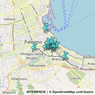 Mappa Via Mario Orso Corbino, 90127 Palermo PA, Italia (0.80182)