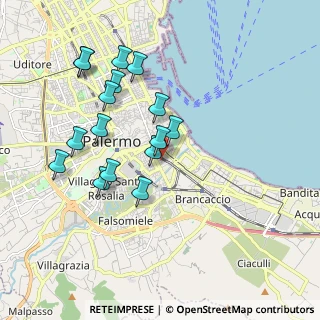 Mappa Via Mario Orso Corbino, 90127 Palermo PA, Italia (2.0275)