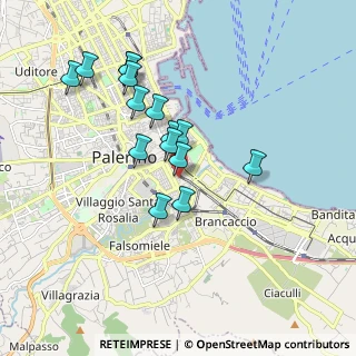 Mappa Via Mario Orso Corbino, 90127 Palermo PA, Italia (1.79267)