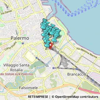 Mappa Via Mario Orso Corbino, 90127 Palermo PA, Italia (0.6775)