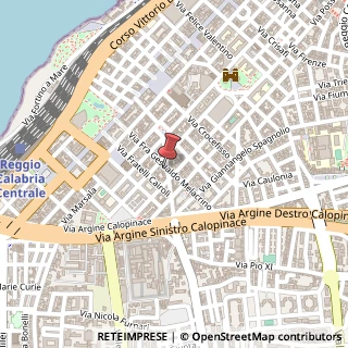 Mappa Via fra Gesualdo Melacrino, 36, 89127 Reggio di Calabria, Reggio di Calabria (Calabria)