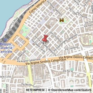 Mappa Via fra Gesualdo Melacrino, 36, 89127 Reggio di Calabria, Reggio di Calabria (Calabria)