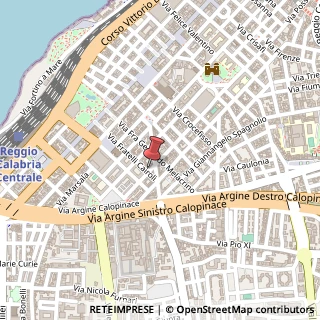 Mappa Via Girolamo Arcovito, 50, 89127 Reggio di Calabria, Reggio di Calabria (Calabria)