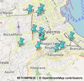 Mappa Via Agostino Catalano, 90126 Palermo PA, Italia (1.91)
