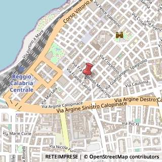 Mappa Via Domenico Muratori, 39, 89127 Reggio di Calabria, Reggio di Calabria (Calabria)
