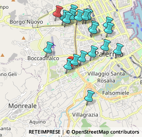 Mappa Via Gaetano Lauriano, 90129 Palermo PA, Italia (2.21)