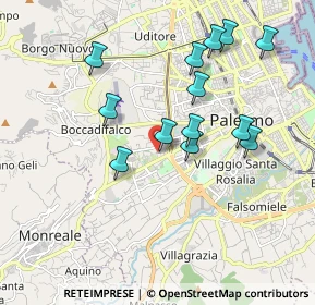 Mappa Via Gaetano Lauriano, 90129 Palermo PA, Italia (1.99769)