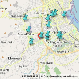 Mappa Via Crocifisso a Pietratagliata, 90135 Palermo PA, Italia (1.99769)