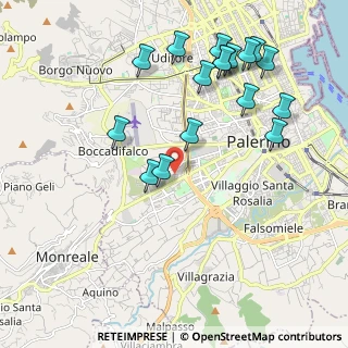 Mappa Via Crocifisso a Pietratagliata, 90135 Palermo PA, Italia (2.51529)