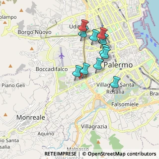 Mappa Via Crocifisso a Pietratagliata, 90135 Palermo PA, Italia (1.73182)