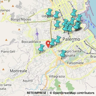 Mappa Via Crocifisso a Pietratagliata, 90135 Palermo PA, Italia (2.49667)