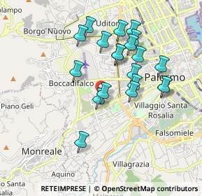 Mappa Via Bragaglia Marinella, 90129 Palermo PA, Italia (1.8995)