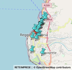 Mappa Via Spagnolio Giannangelo, 89127 Reggio di Calabria RC, Italia (1.13438)