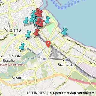 Mappa Via Emanuele Paterno', 90124 Palermo PA, Italia (1.3045)