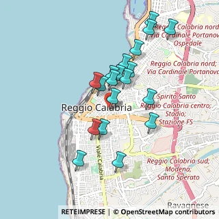 Mappa Via XXI Agosto, 89128 Reggio di Calabria RC, Italia (0.91263)