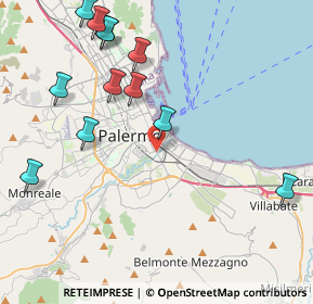 Mappa Via Luigi Manfredi, 90127 Palermo PA, Italia (5.4475)