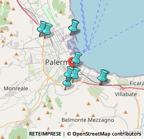 Mappa Via Luigi Manfredi, 90127 Palermo PA, Italia (3.5)
