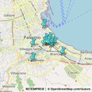 Mappa Via Luigi Manfredi, 90127 Palermo PA, Italia (0.89)