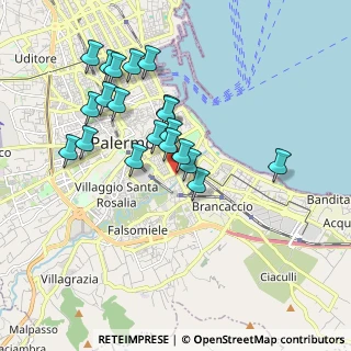 Mappa Via Luigi Manfredi, 90127 Palermo PA, Italia (1.9285)