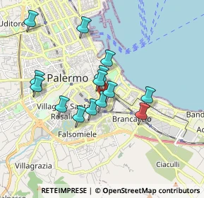 Mappa Via Luigi Manfredi, 90127 Palermo PA, Italia (1.73286)