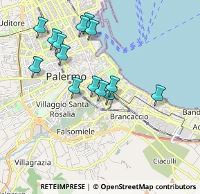Mappa Via Luigi Manfredi, 90127 Palermo PA, Italia (1.97357)
