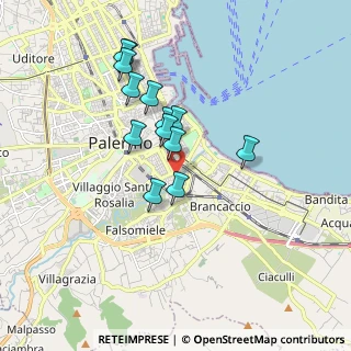Mappa Via Maestri del Lavoro, 90124 Palermo PA, Italia (1.69231)